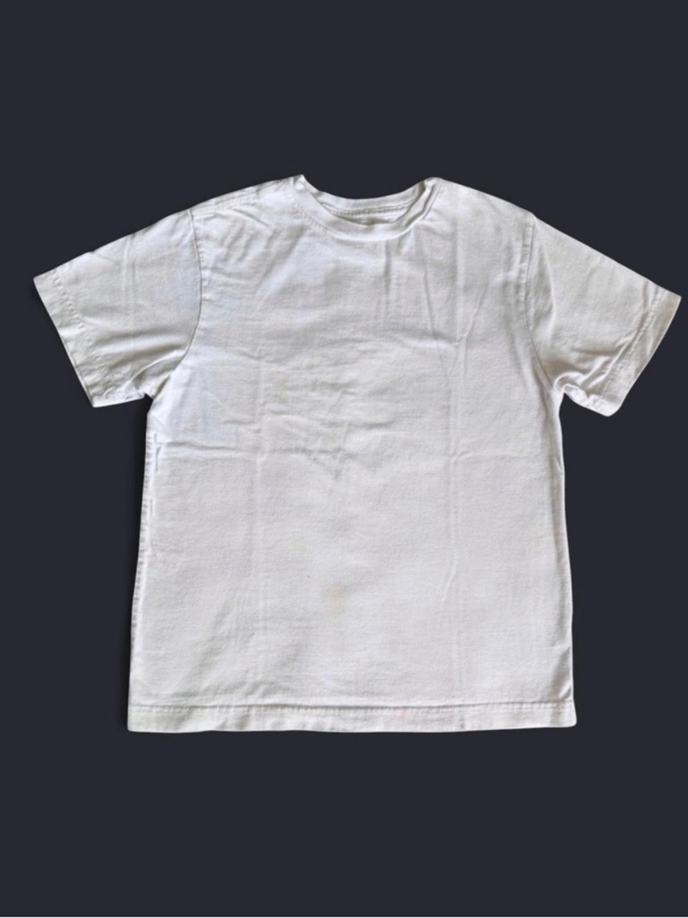 Old Navy Kids White Cotton Tee - Size M (8) - Play Condition